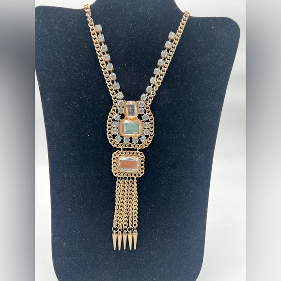 Elegant Gold & Black Statement Necklace – Pre-Owned - Picture 9 of 11